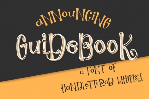 Guidebook - Hand lettered Whimsy Font Font Download