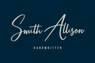 Smith Allison Font Download