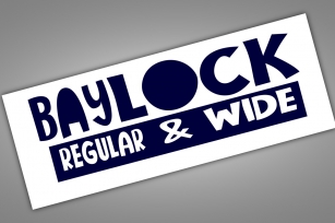 Baylock Display Font Font Download
