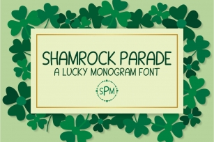 Shamrock Parade - A Lucky Monogram Font Font Download