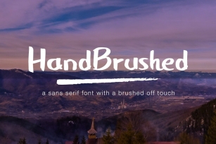 HandBrushed Font Font Download