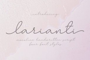 Larianti Monoline Handwritten Font Font Download