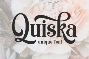 Quiska Unique Font Font Download