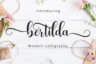 Bertilda Script Font Download