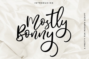 Bonny  Fun Modern Script With Alternates Font Download