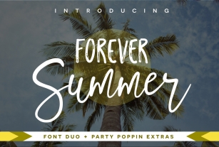 Forever Summer Font Duo + Extras Font Download