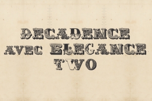 Decadence Avec Elegance Two Font Download
