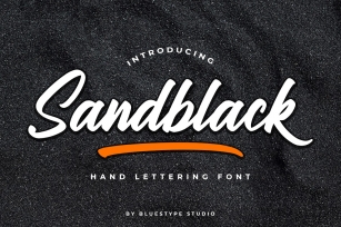 Sandblack - Hand Lettering Script Font Download