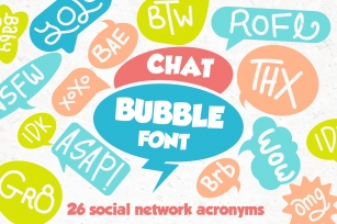 Chat Bubble Font Font Download