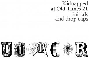 Kidnapped at Old Times 21 Font Download