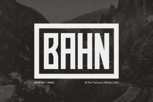 BAHN Pro - Family Font Download