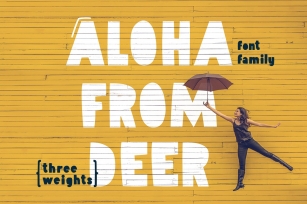 Aloha From Deer - Summer Font Family Font Download