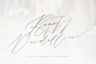 Beauty of Dandelion Font Download