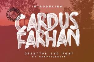 Cardus Brush SVG Font Font Download