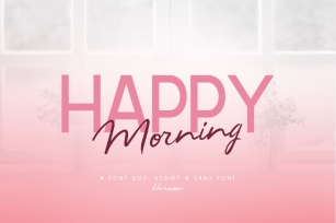 Happy Morning Font Duo Font Download