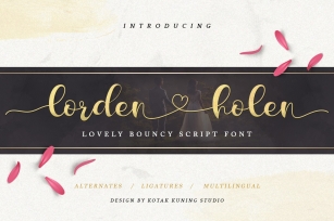 Lorden Holen Lovely Script Font Download