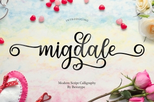 Migdale Script || Love Font Font Download