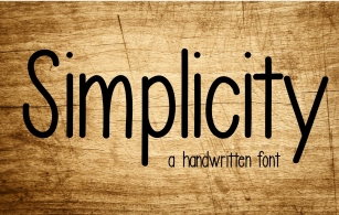 Simplicity Font Download