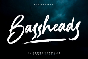 Bassheads - Handbrush Font Font Download