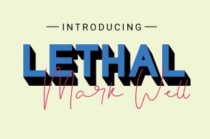 Lethal Markwell Duo Font Font Download