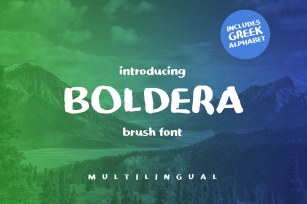 Boldera brush font Font Download