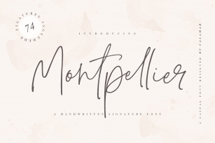 Montpellier | Signature Font Font Download