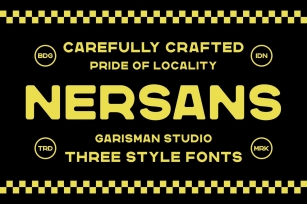 Nersans - Vintage Font with 3 Styles Font Download