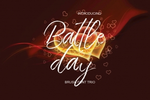 Battle Day Brush Font Trio Font Download