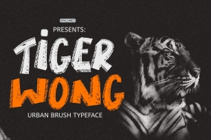 Tiger Wong - Display Brush font Font Download
