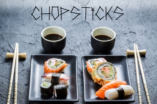 Chopsticks display typeface Font Download