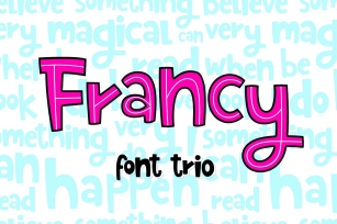 Francy Typeface - Creative Font Trio Font Download