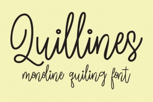 Quillines - Hairline Font - Single Line Font Font Download