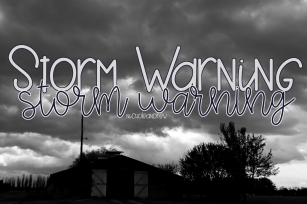 Storm Warning - A Font Duo Font Download