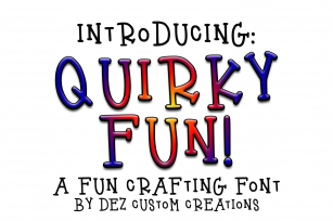 Quirky Fun - Hand Lettered Serif Font Font Download