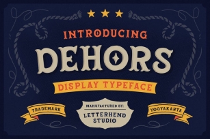Dehors - Western Display Typeface Font Download