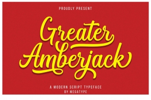 Greater Amberjack Font Download