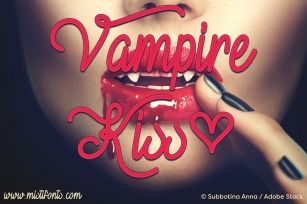Vampire Kiss Font Download