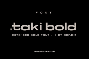 TAKI BOLD [FONT] Font Download