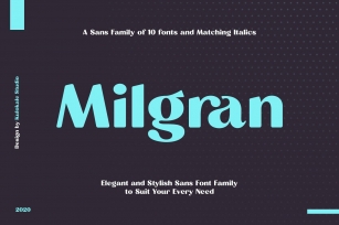 Milgran Sans Family Font Download