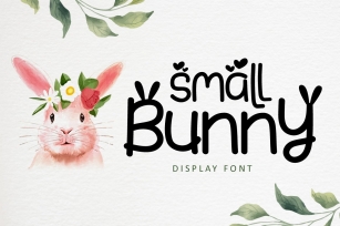 Small Bunny - Display Font For Easter Season Font Download
