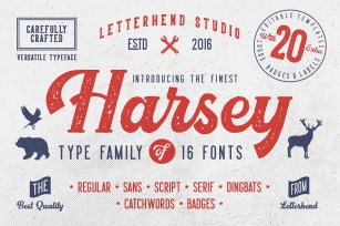 Harsey Type ToolBox (16 FONTS) Font Download