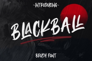 BLACKBALL BRUSH Font Download