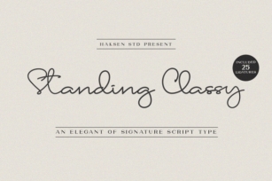 Standing Classy Font Download