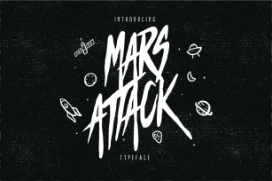 Mars Attack Typeface Font Download