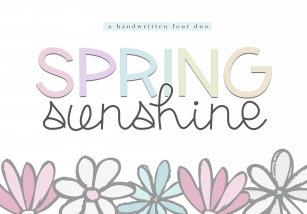 Spring Sunshine - A Serif & Script Font Duo Font Download
