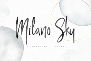 Milano Sky Signature Script Font Font Download