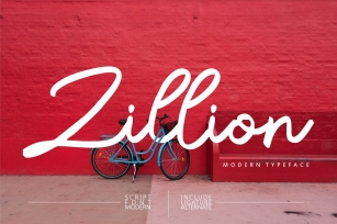 Zillion| Modern Script Font Font Download