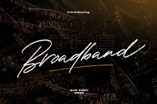 The Broadband - SVG Font Font Download