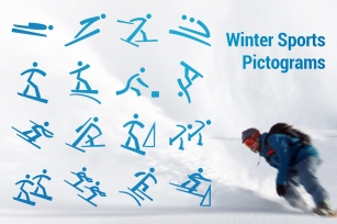 Winter Sports Pictograms Font Font Download