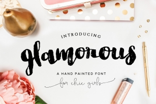 Glamorous Brush Font Font Download
